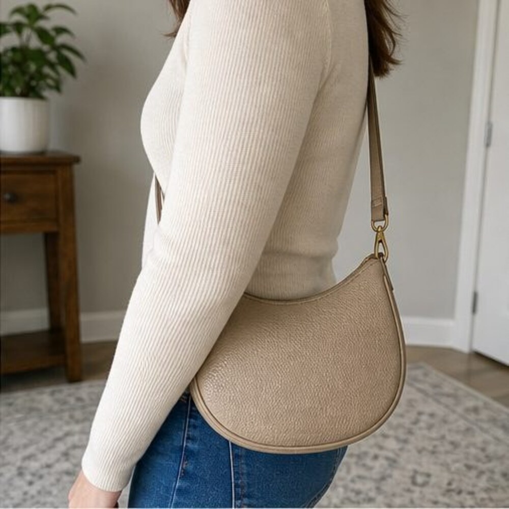 Slate Pebbled Crossbody Bag - Picture 3 of 6